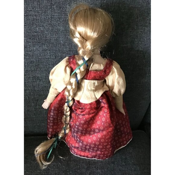 Vintage Geppeddo Fairy Tale Series Porcelain Rapunzel Doll 16" - Picture 2 of 3